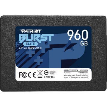 Накопичувач SSD 2.5" 960GB Burst Elite Patriot (PBE960GS25SSDR), U0696141-100179415, В наявності