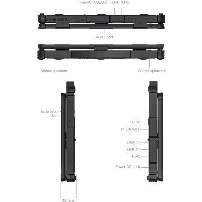 Ноутбук Vinga Scout X14M (X14M-155H321024B)